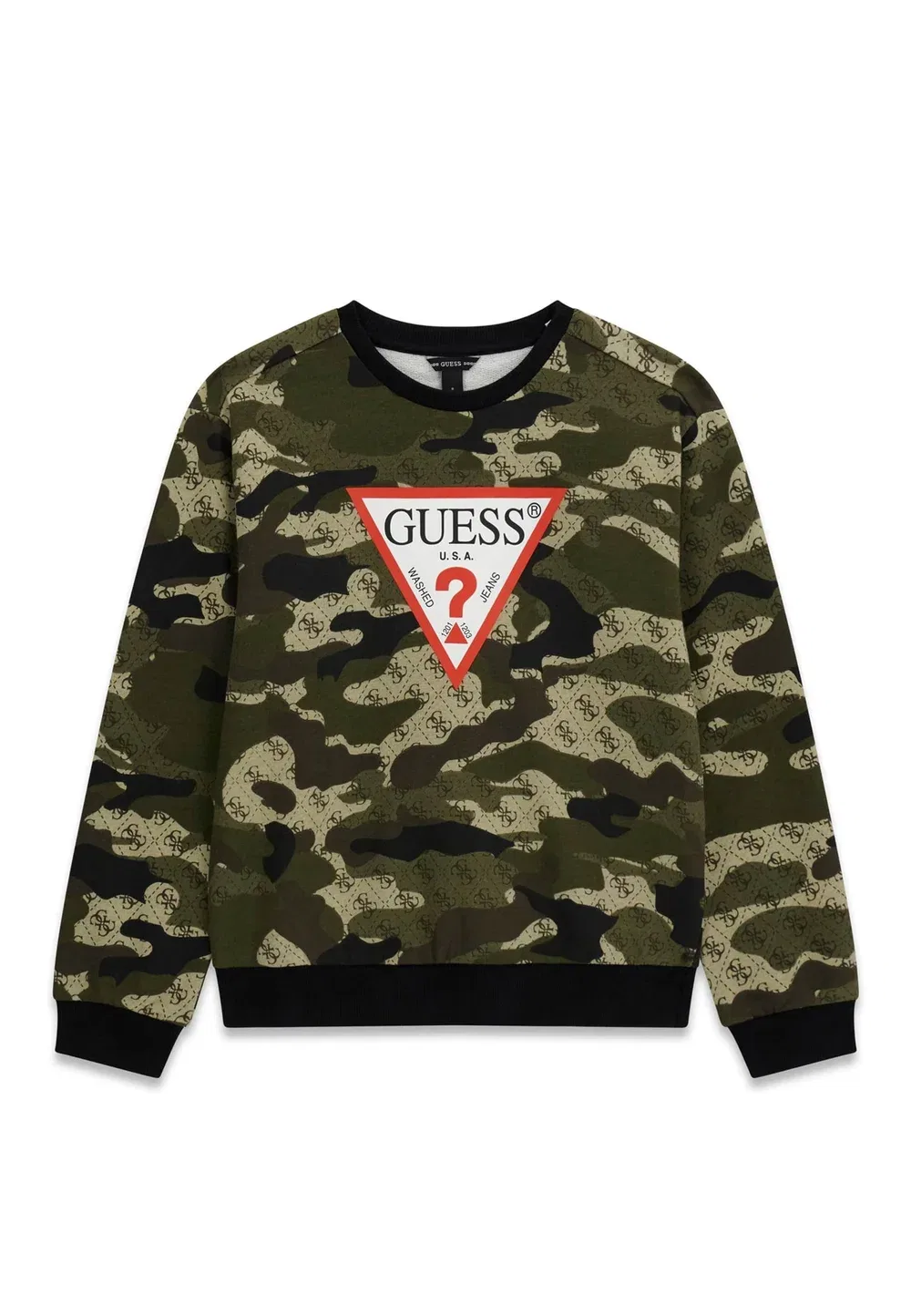 Толстовка Bedrucktes - толстовка Guess, Mehrfarbig Grün