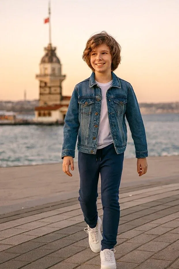 Детские спортивные штаны для мальчиков утепленные Indigo comfort plus Cloise, Indigo