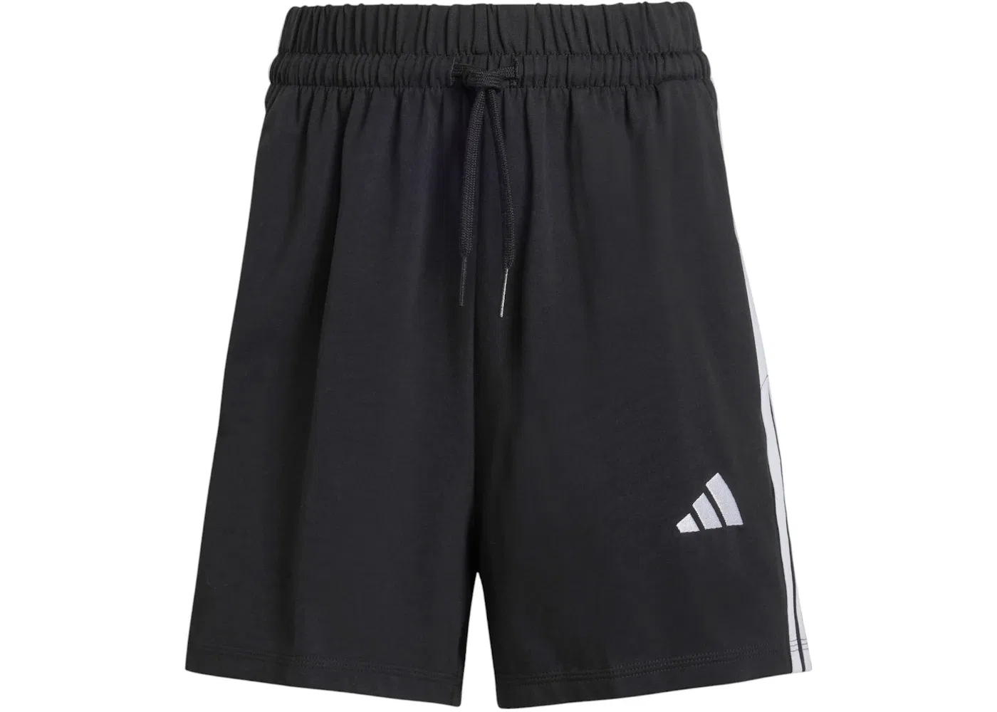 Женские шорты с полосками Essentials 3-Stripes Cotton Shorts Adidas, Black/White