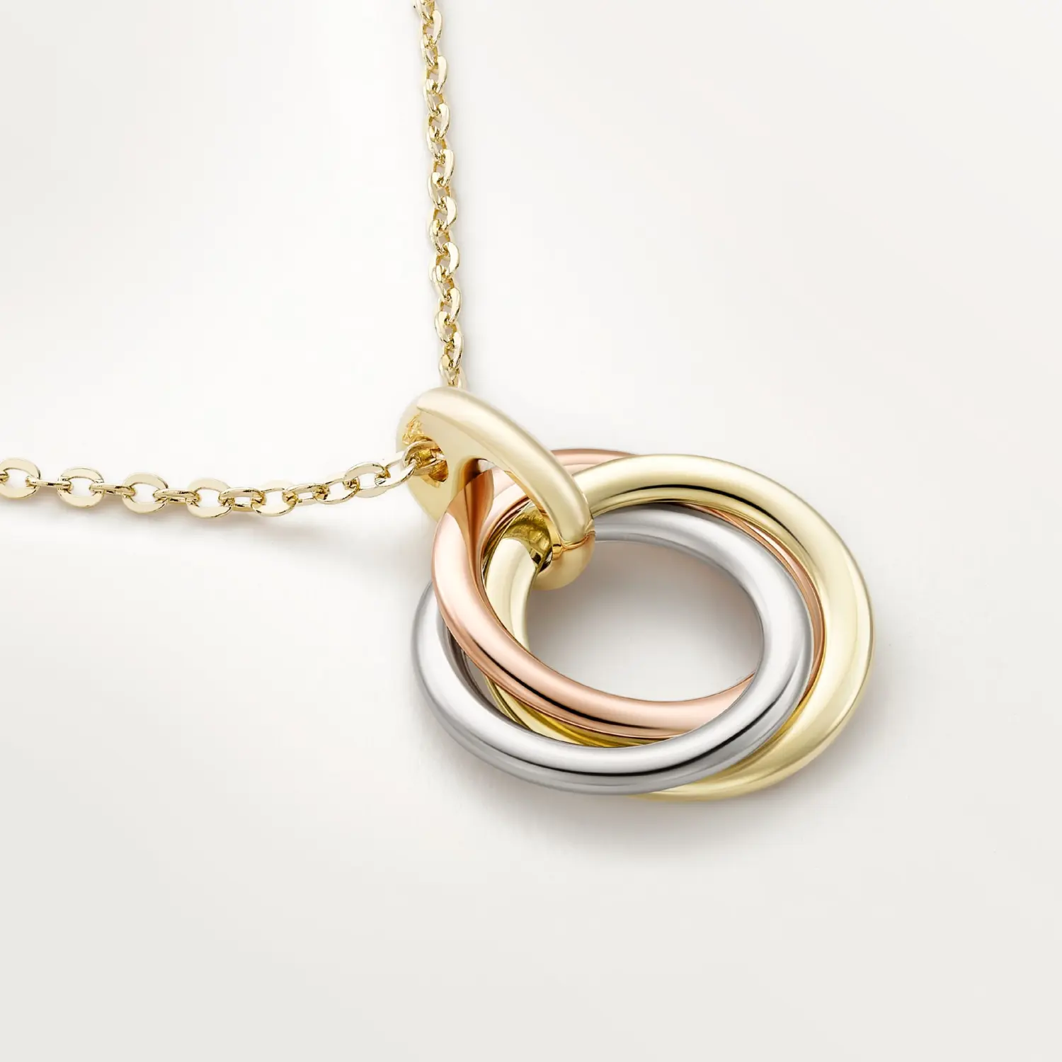 Колье Cartier Trinity из трех видов золота — фото 3