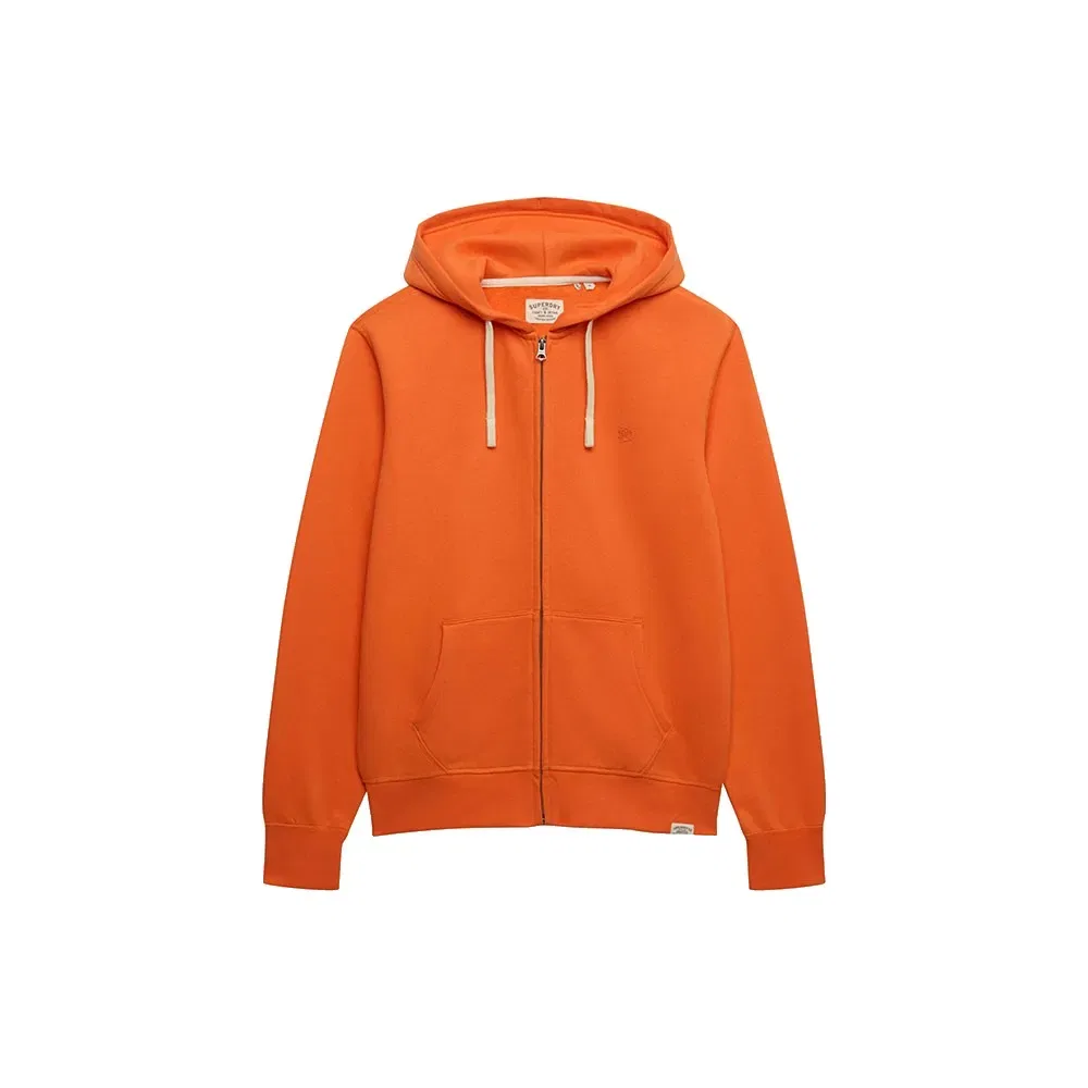 Худи на молнии Monogram Emb Superdry, оранжевый