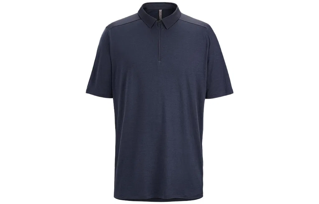 Мужское поло Arcteryx, Planet Gray/Asteroid — фото 3