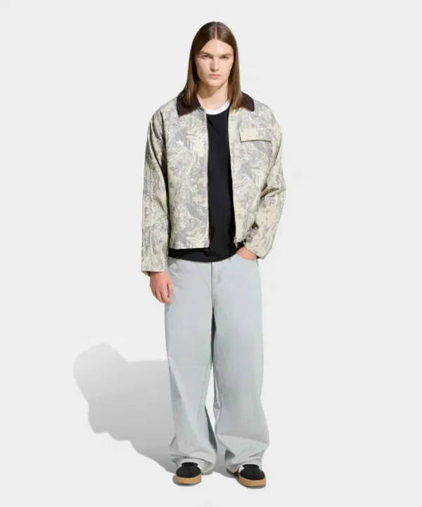 Рабочая куртка из канваса, серая, Adidas — фото 4