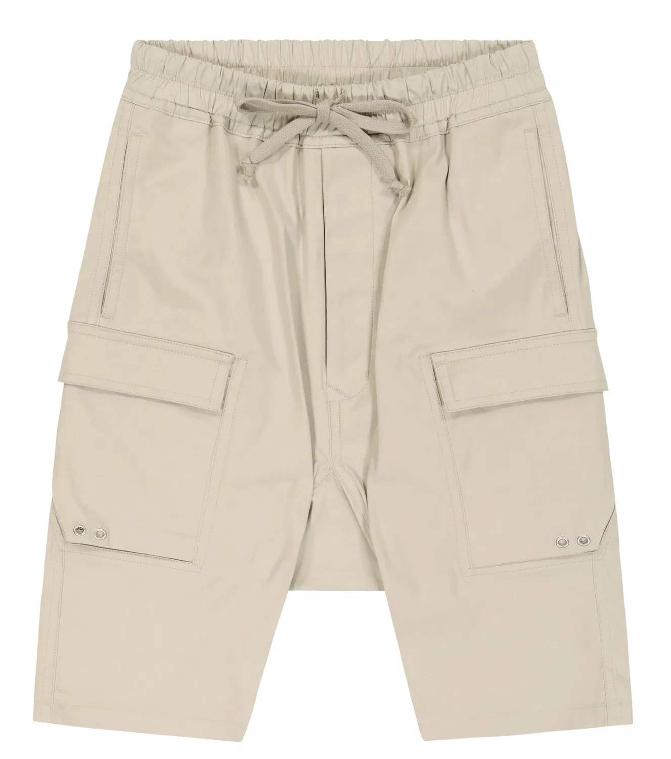 Бермуды хлопковые Rick Owens Kids, бежевый