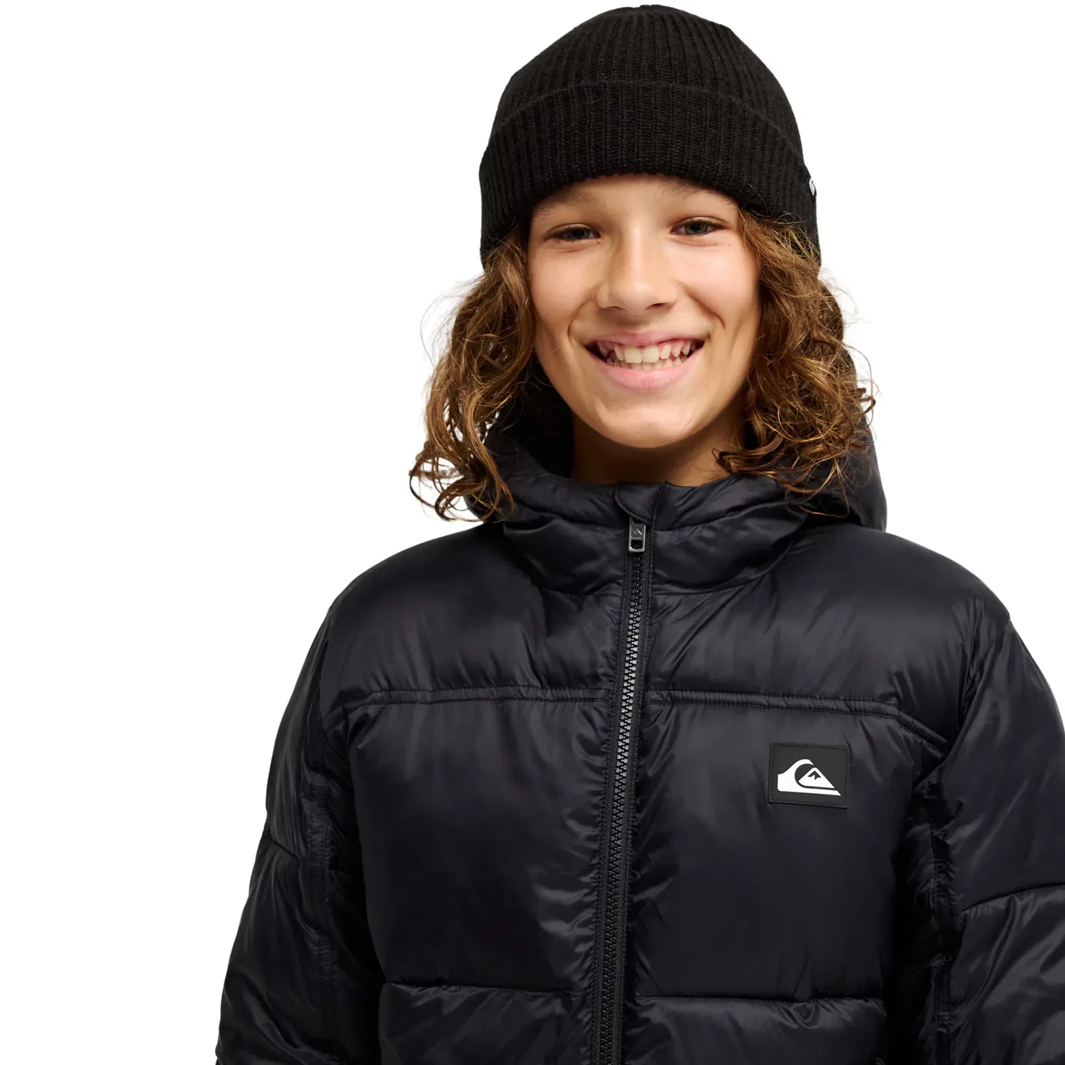 Детская куртка для мальчиков из переработанного нейлона Quiksilver, Negro — фото 4