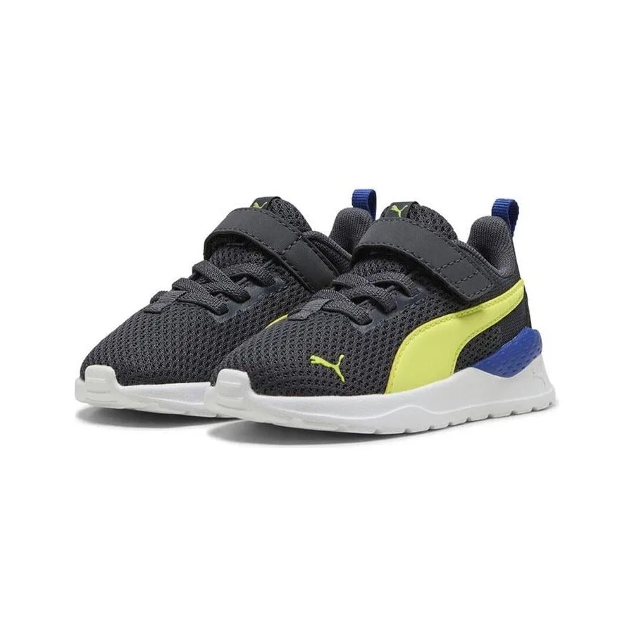 Детские кроссовки с текстильным верхом Anzarun Lite AC Inf Puma, Серый — фото 3