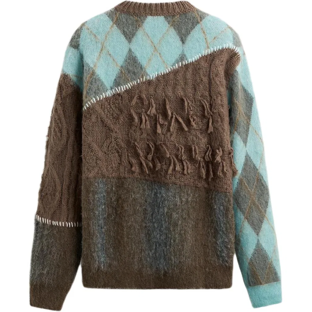 Мужской джемпер с длинным рукавом x ANDERSSON BELL SS25 Knitwear ZARA, Blue — фото 3
