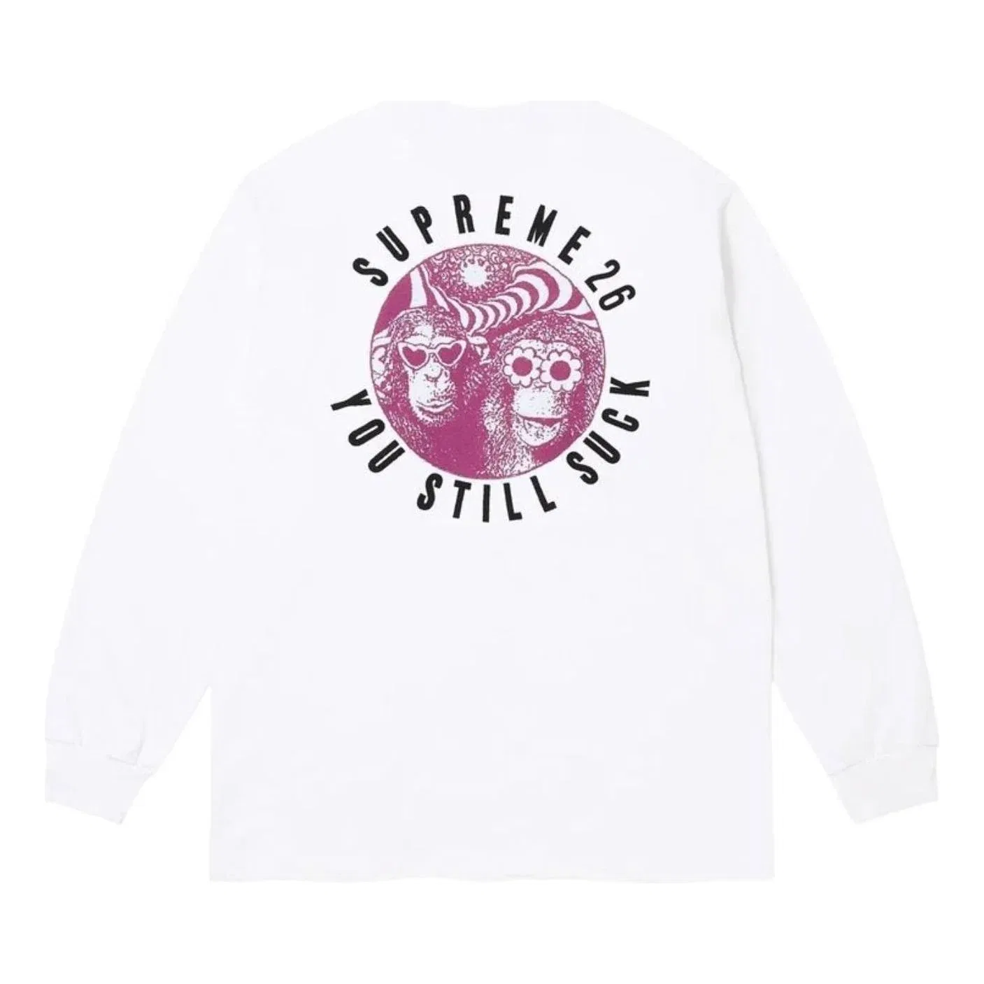 Мужская футболка FW26 You Still Sk L/S T-Shirt 'White' Supreme, белый