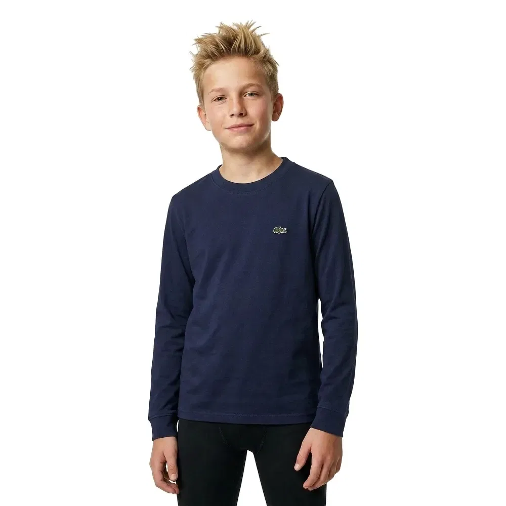 Детская футболка с длинным рукавом Lacoste kids, Blue
