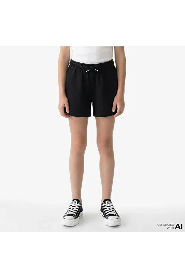 Детские шорты для девочек свободного кроя Calvin Klein, Black — фото 3