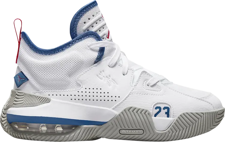 

Кроссовки Jordan Stay Loyal 2 GS White True Blue, белый, Белый;серый, Кроссовки Jordan Stay Loyal 2 GS White True Blue, белый