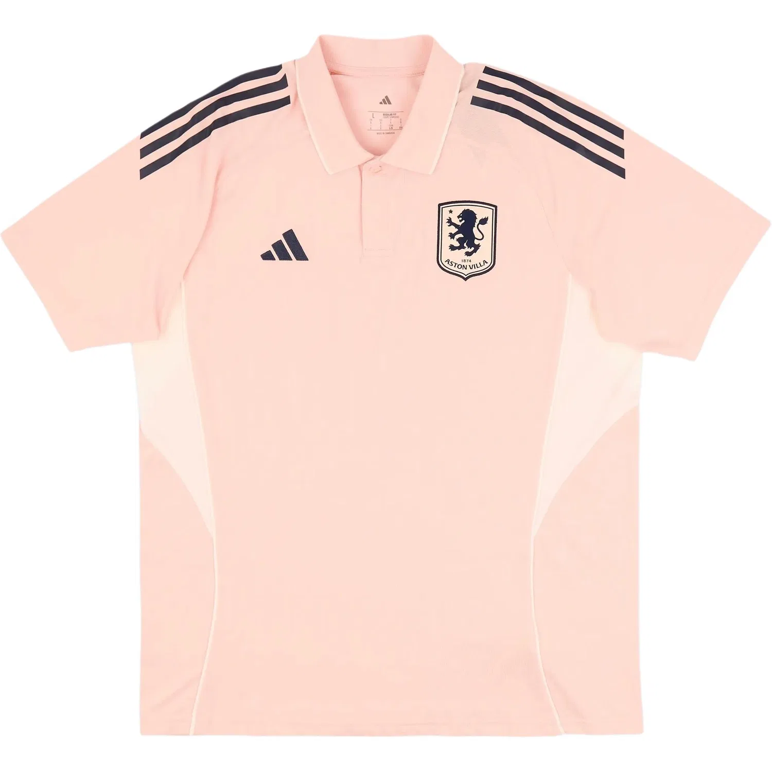 Детское поло с воротником Aston Villa Adidas, Light Pink