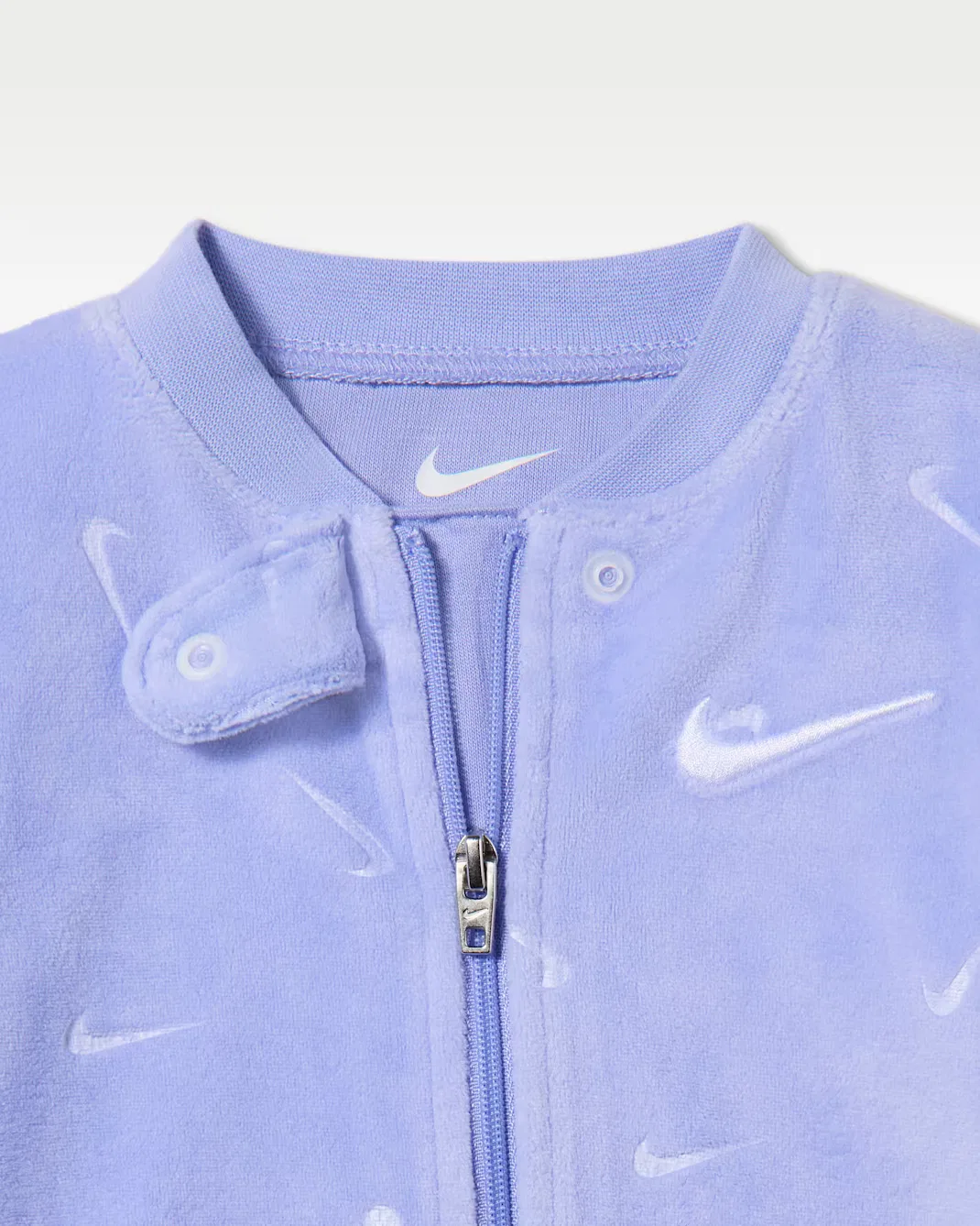 Детский комбинезон с закрытыми ножками (0-9 месяцев) Nike Baby Essentials, Light Thistle — фото 3