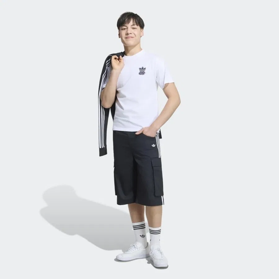 Футболка с принтом Loose Tee adidas, Белый — фото 4