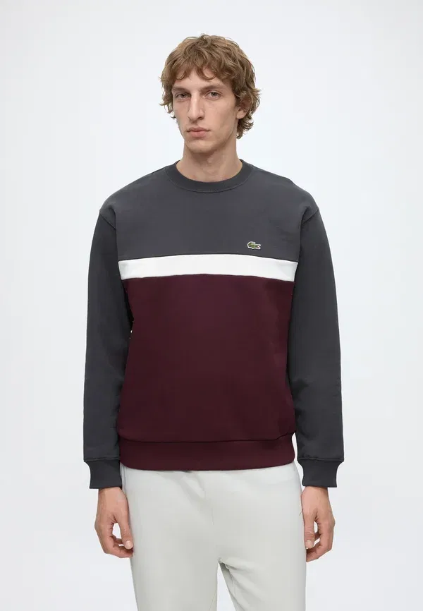 Толстовка Lacoste Однотонная Круглый вырез, Хлопок