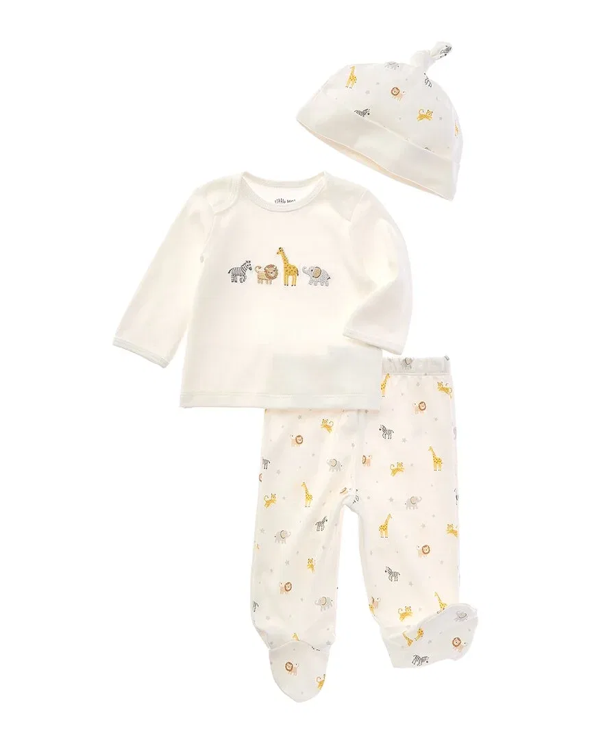 Детский комплект из 3 предметов Sweet Safari Little Me, White