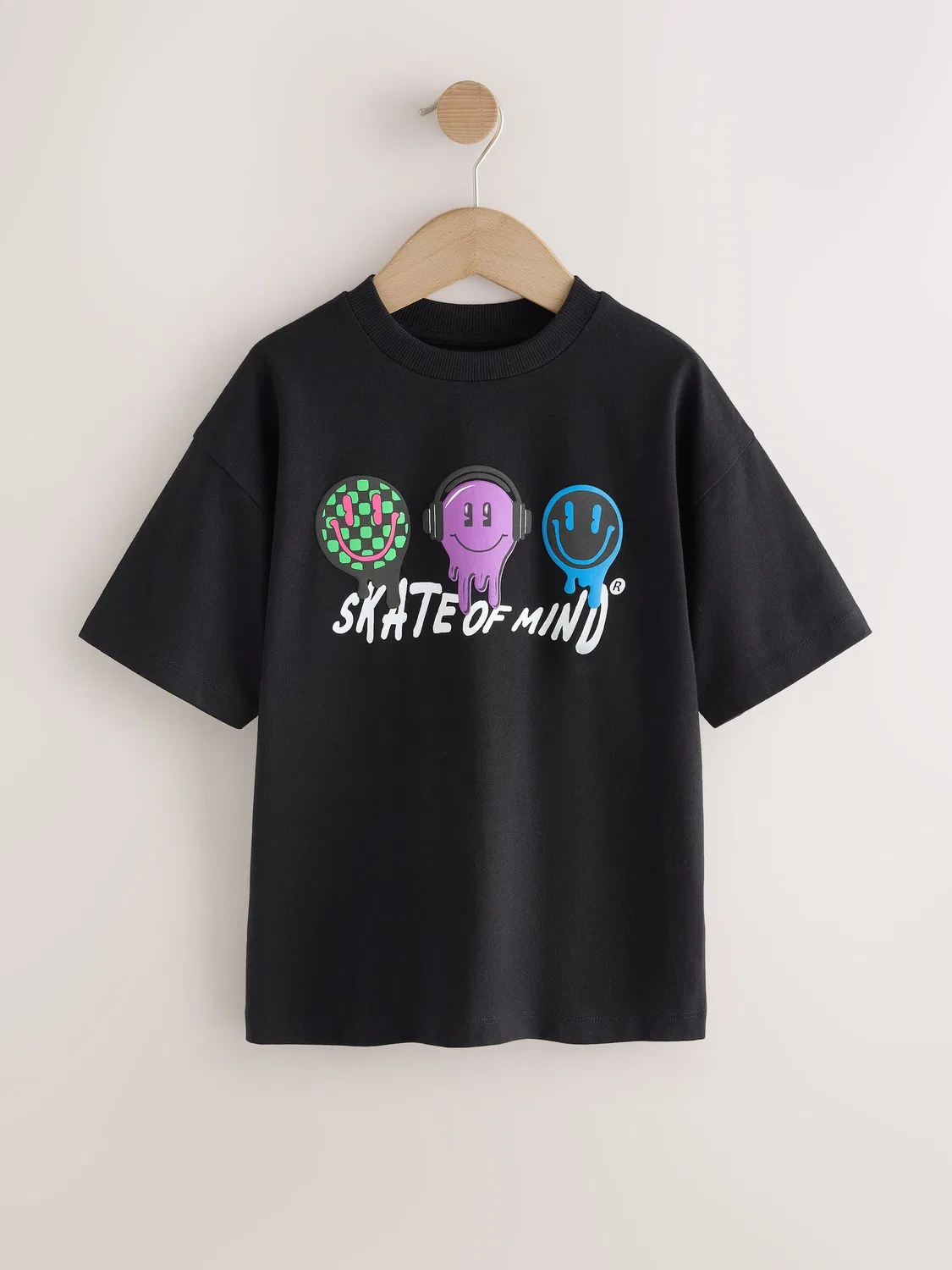 Футболка с графическим принтом Skate of Mind Next, черный