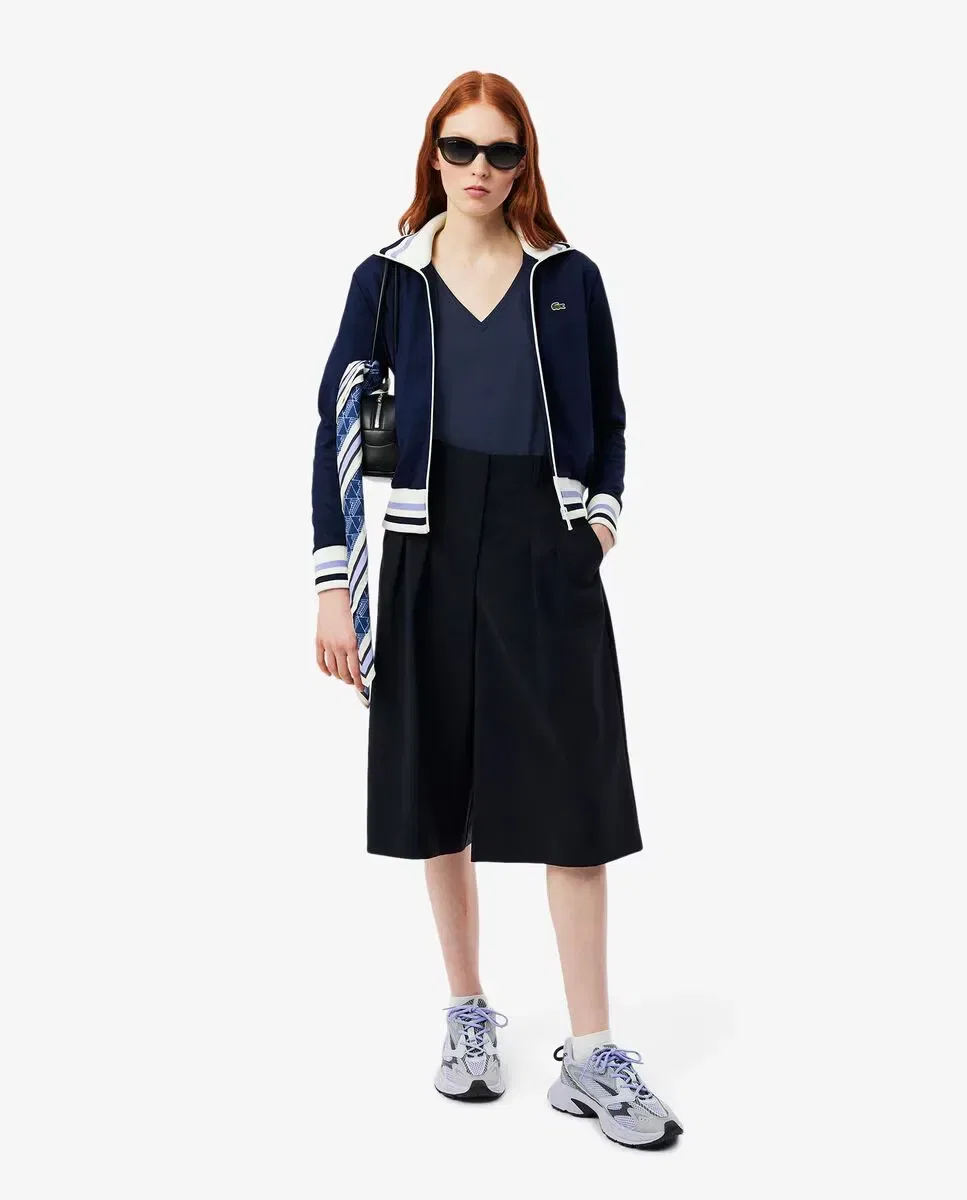 Футболка Lacoste Azul Marino свободного кроя — фото 4