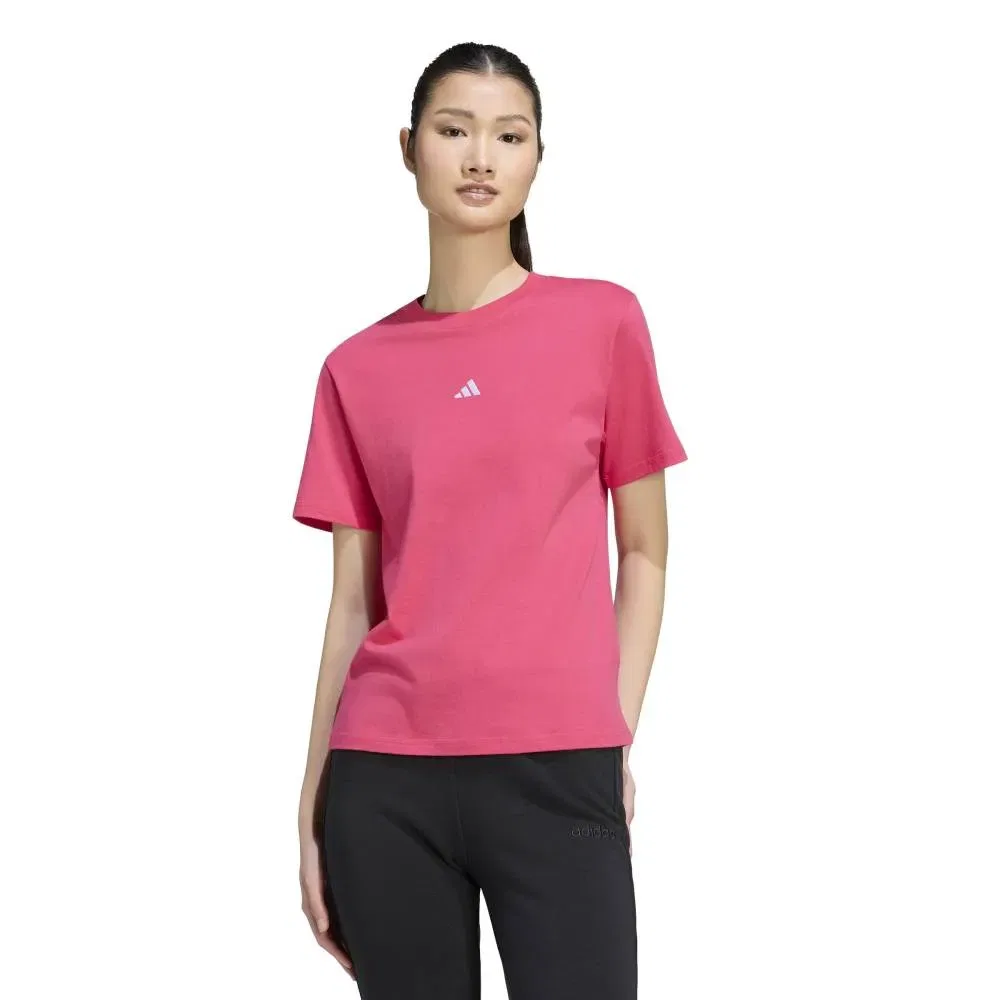Футболка с коротким рукавом и логотипом Adidas Essentials, розовый