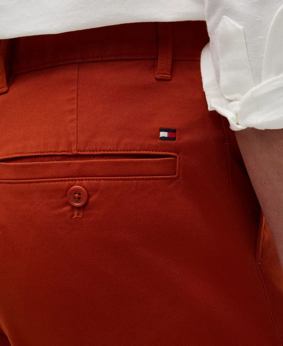Брюки чинос из стрейч-хлопка с прямым кроем Tommy Hilfiger, Rusty Ochre — фото 3