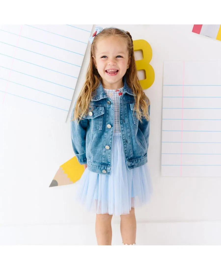 Джинсовая куртка с бантом Sweet Wink, Denim — фото 4