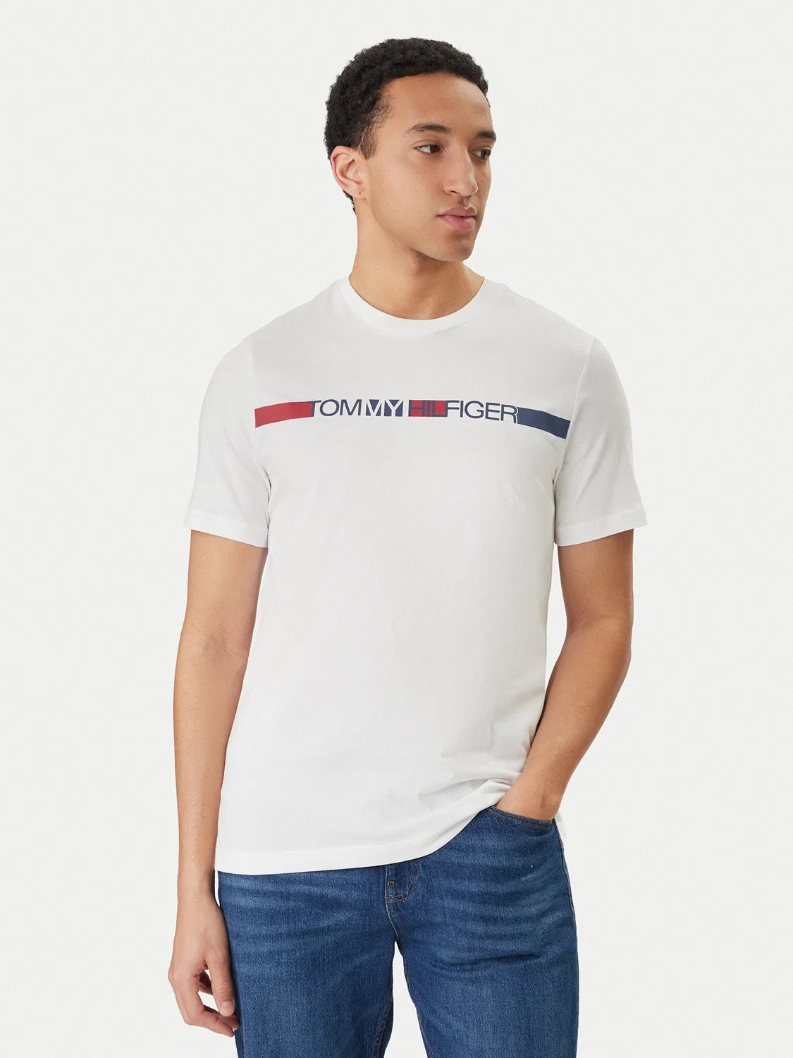 Мужская футболка стандартного кроя Brand Love Tommy Hilfiger, белый