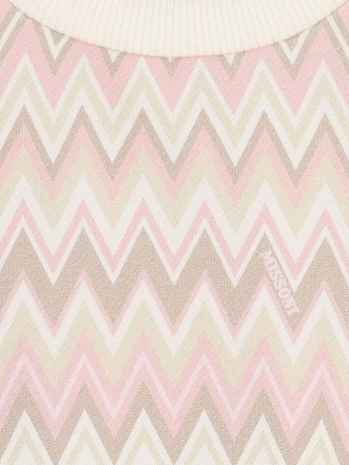 Свитер с узором зигзаг Missoni Kids, нейтральные цвета — фото 3
