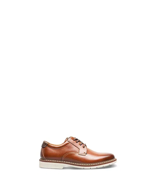Детские классические туфли для мальчиков Norwalk Plain Toe Ox Shoes Florsheim Kids, Cognac Multi — фото 2