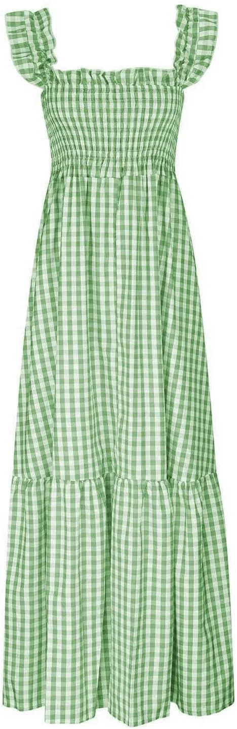 Женское пляжное платье на бретелях с запахом, Green — фото 4
