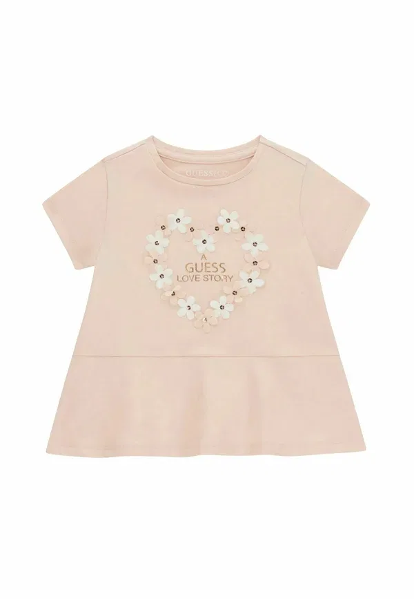 Футболка Ss - повседневное платье Guess, розовый
