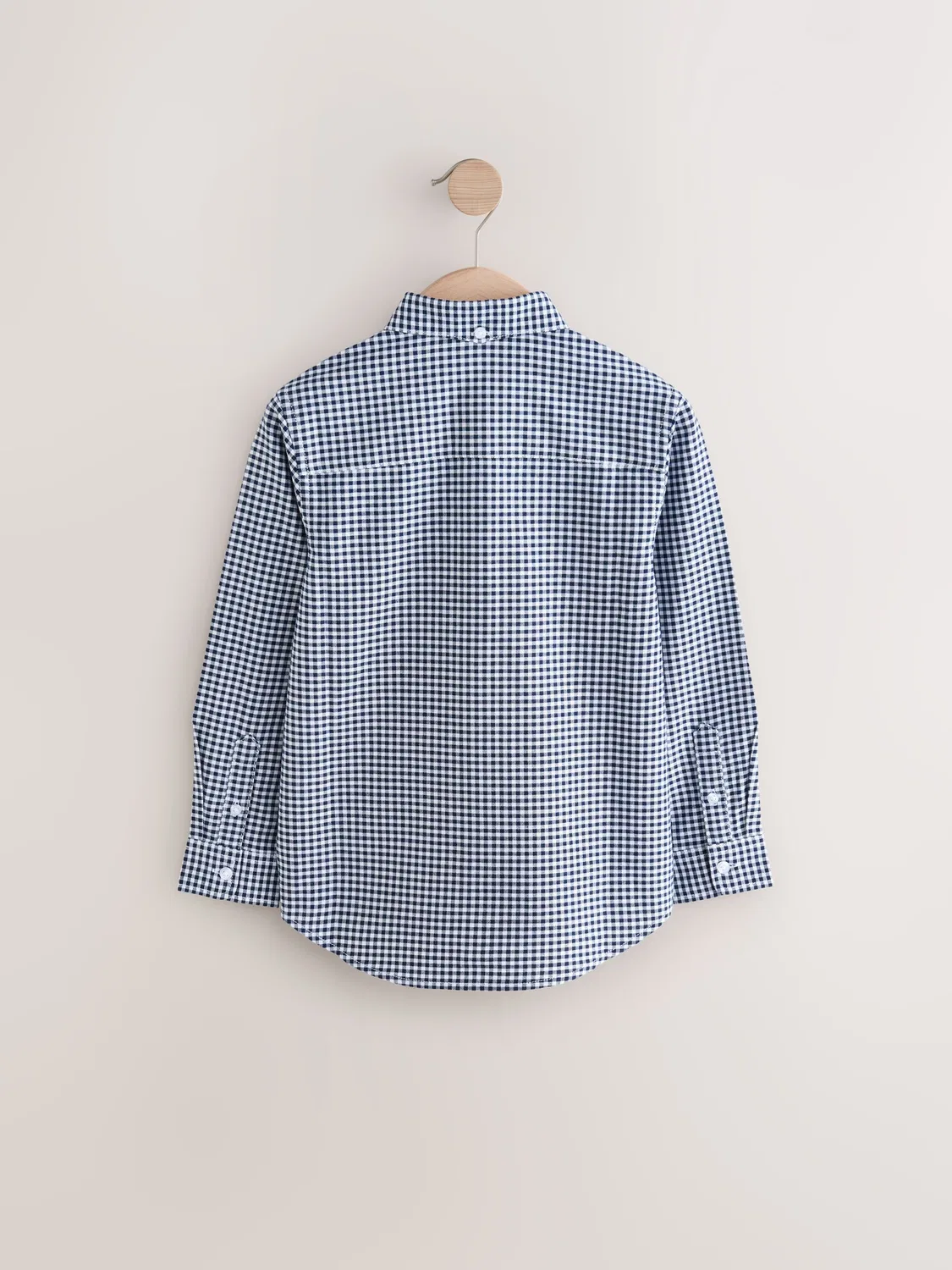 Оксфордская рубашка в клетку, модель Gingham Check Single Oxford Next, клетка — фото 2