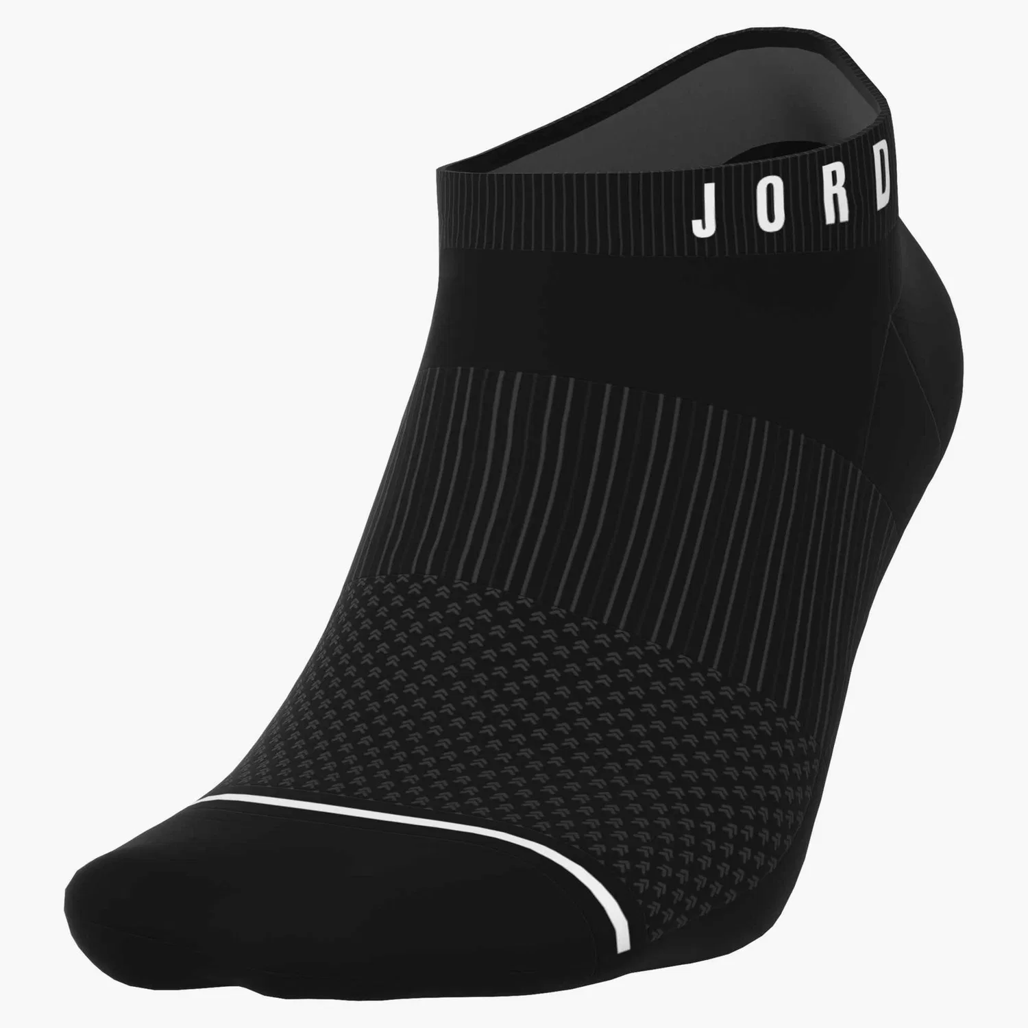 Мужские носки-невидимки для баскетбола Nike, Black/White — фото 2