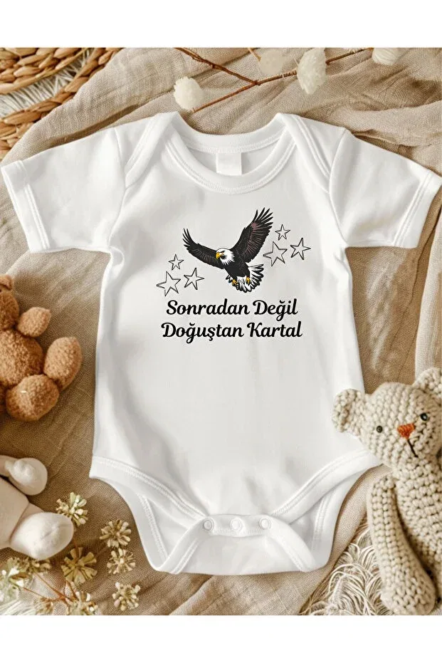 Детское боди-комбинезон с принтом Fan-Themed eagle with writing Lupi, Alacati