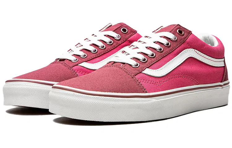 Детские кроссовки с принтом Old Skool Vans, Rose Red — фото 3