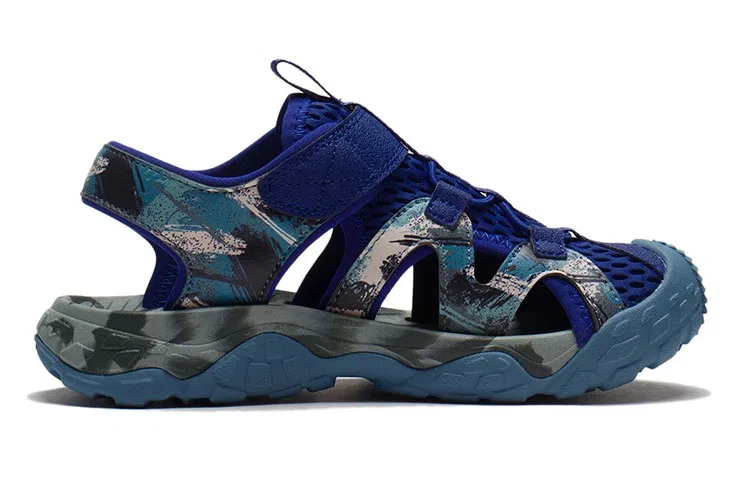 Детские сандалии для школьников с мягкой стелькой Li-Ning YOUNG, Purple Blue — фото 3