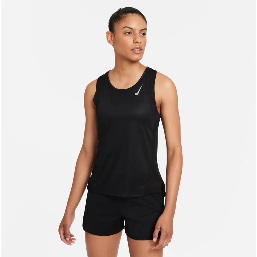 Спортивный топ без рукавов Nike Dri-Fit Race Singlet, Черный
