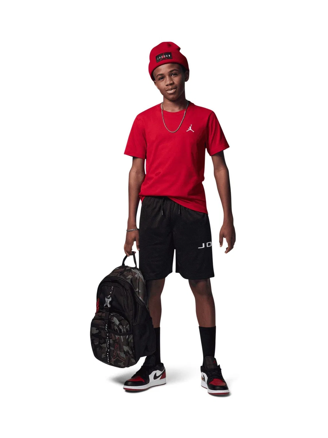 Футболка с вышивкой Jumpman Air Jordan, Gym Red — фото 3