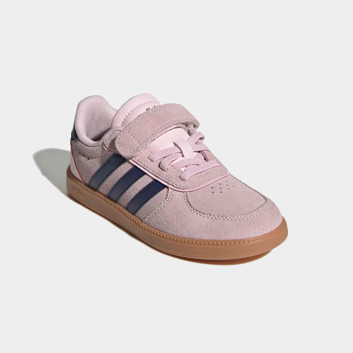Детские кроссовки с эластичными шнурками и липучкой Adidas Sportswear, Clear Pink/Dark Blue