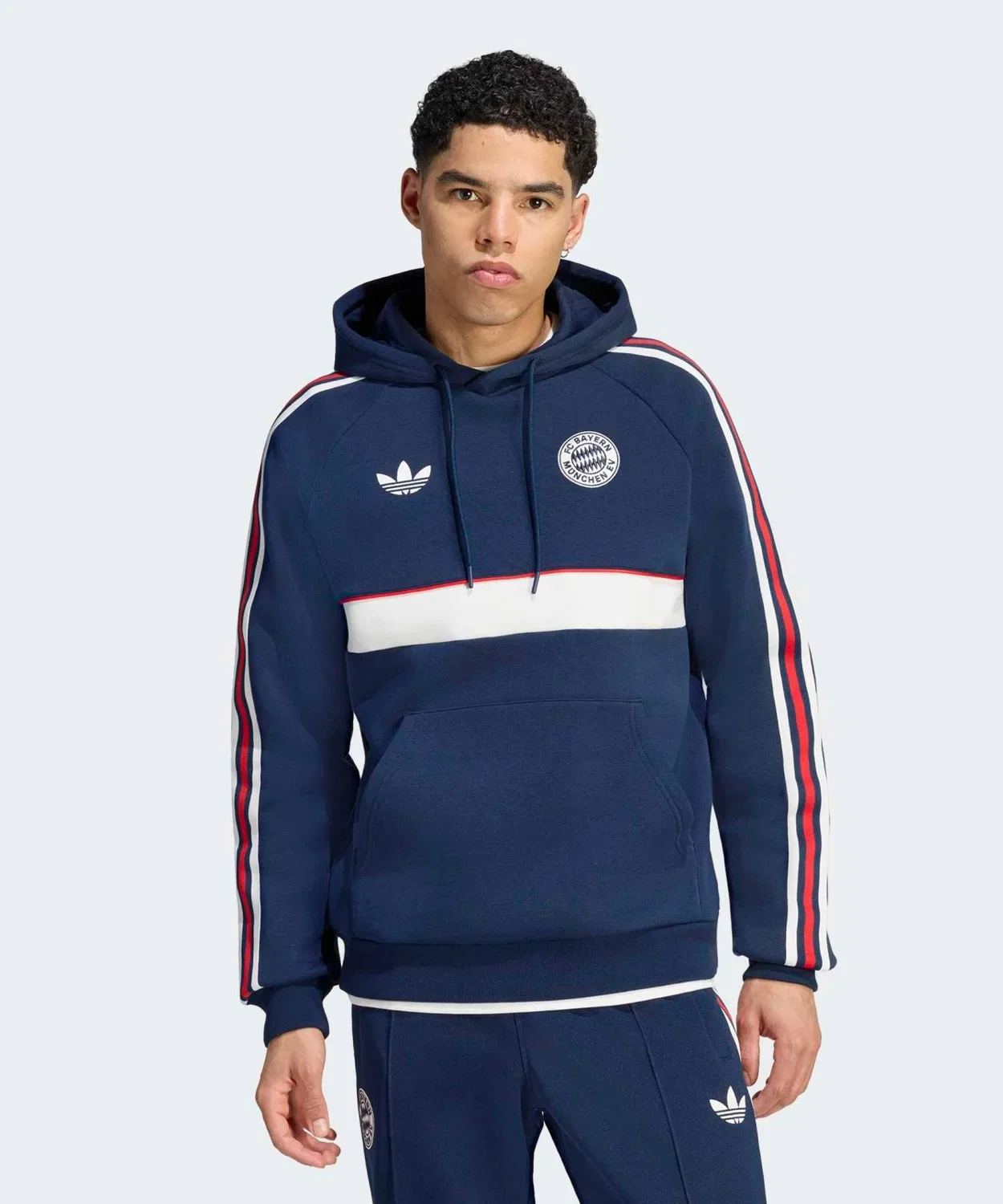 Мужской худи с длинным рукавомFC Bayern Munchen OG Adidas, Blue