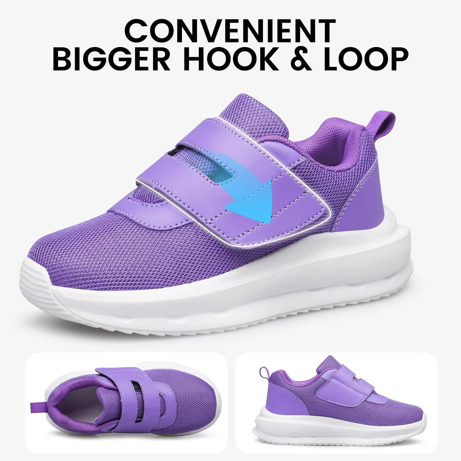 Детские кроссовки для бега с дышащим верхом TIANYUQI, Purple — фото 4