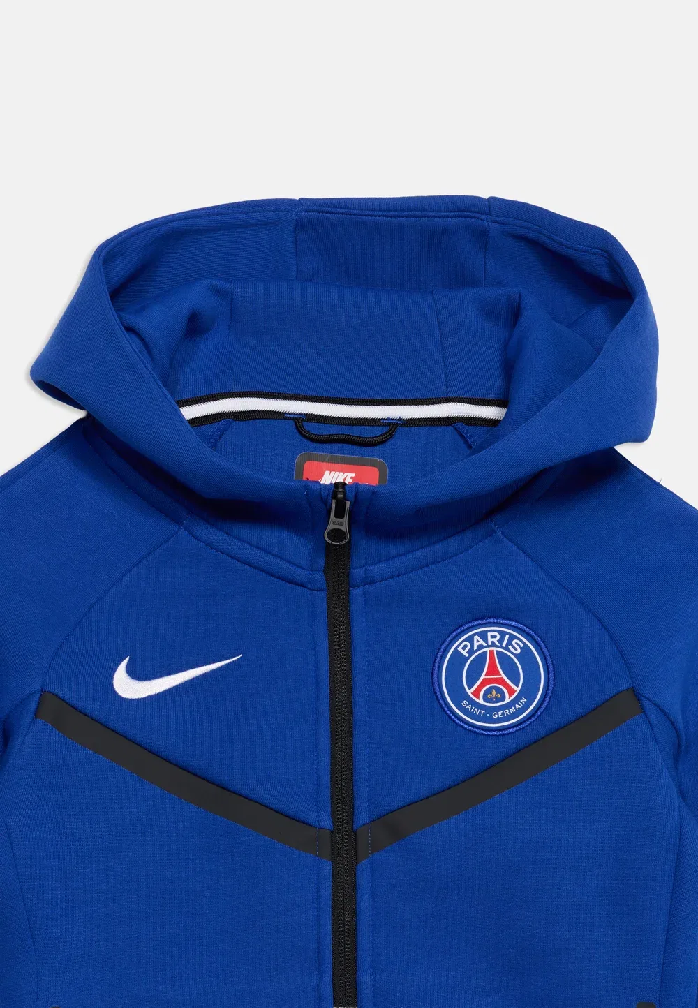 Куртка-Бомбер Paris Germain PSG на молнии, унисекс - тренировочная куртка Nike Performance, Old Royal/ White — фото 4