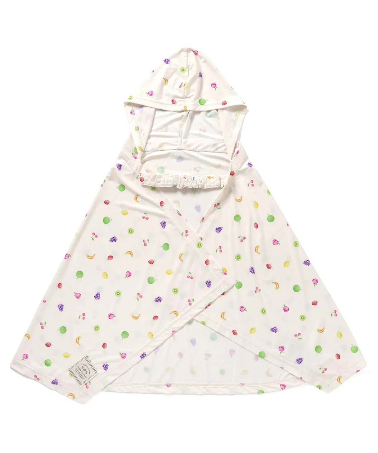 Детский пончо с капюшоном Ice Cream Print apres les cours, Ivory