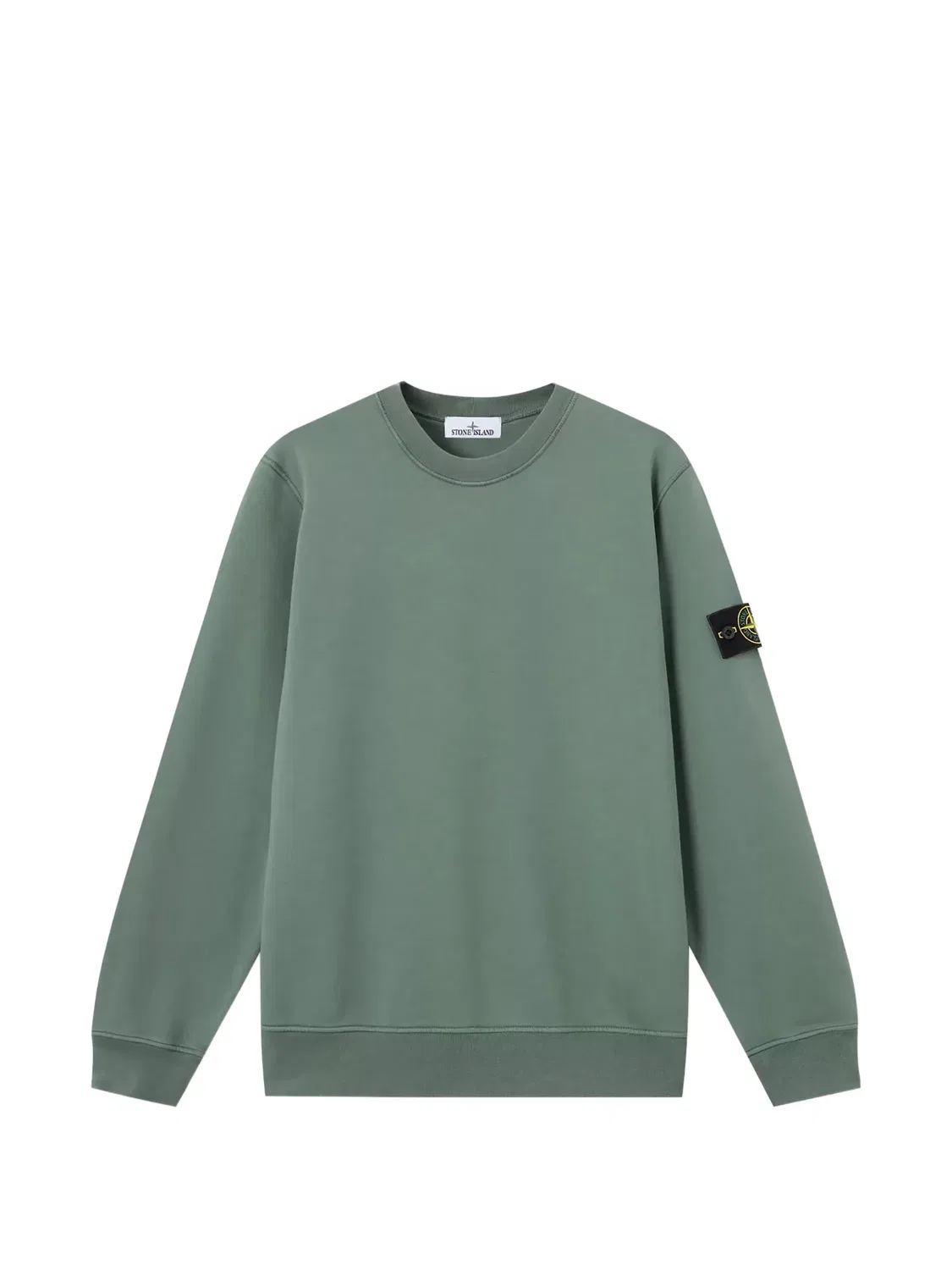 Stone Island Свитшот с нашивкой логотипа, зеленый
