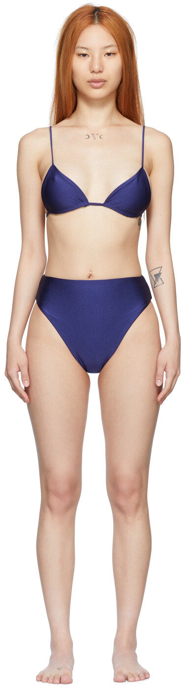 

Темно-синее бикини Via & Incline Jade Swim, Синий, Темно-синее бикини Via & Incline Jade Swim