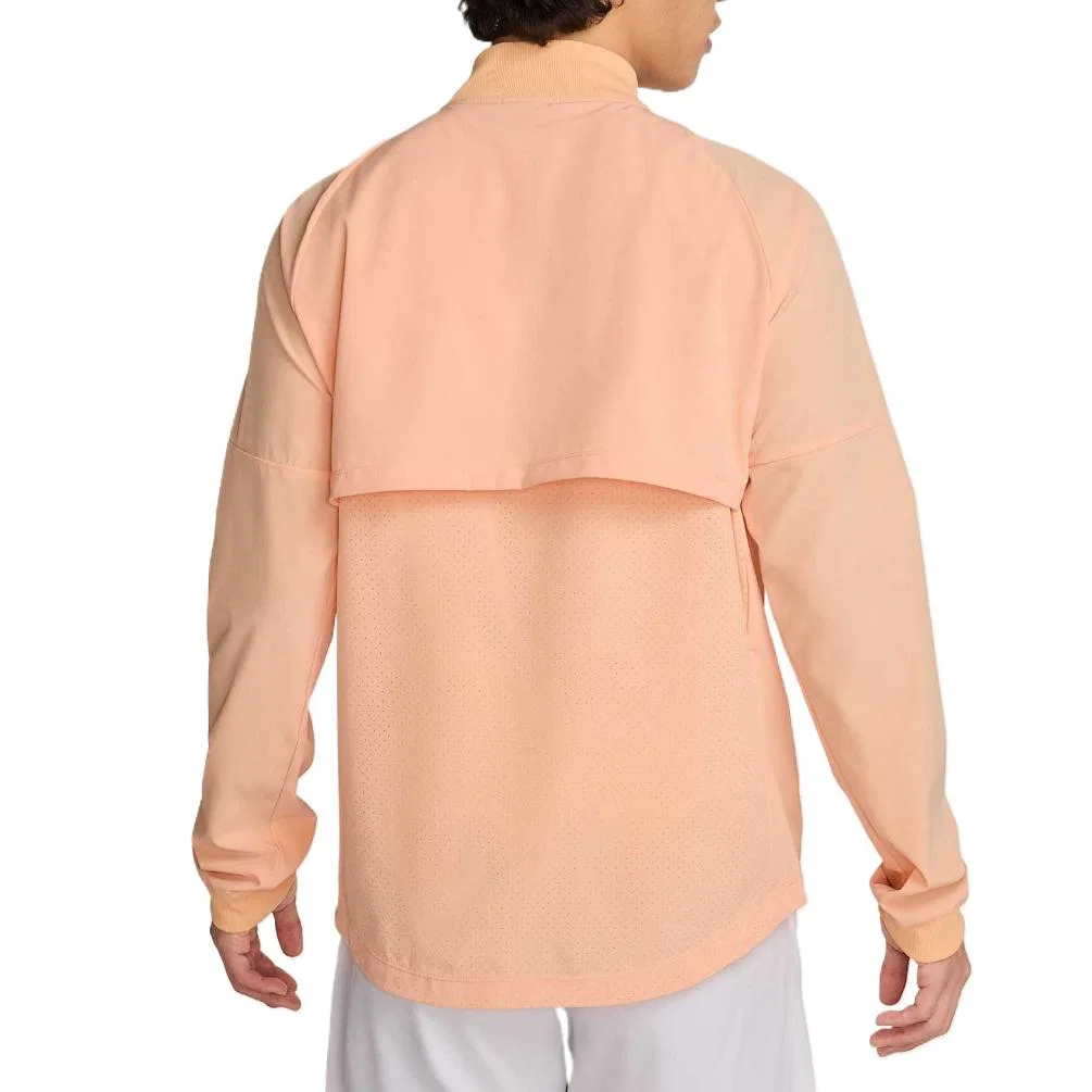 Мужская куртка с длинным рукавом Dri FIT Rafa Nike, Orange Chalk/Midnight — фото 3