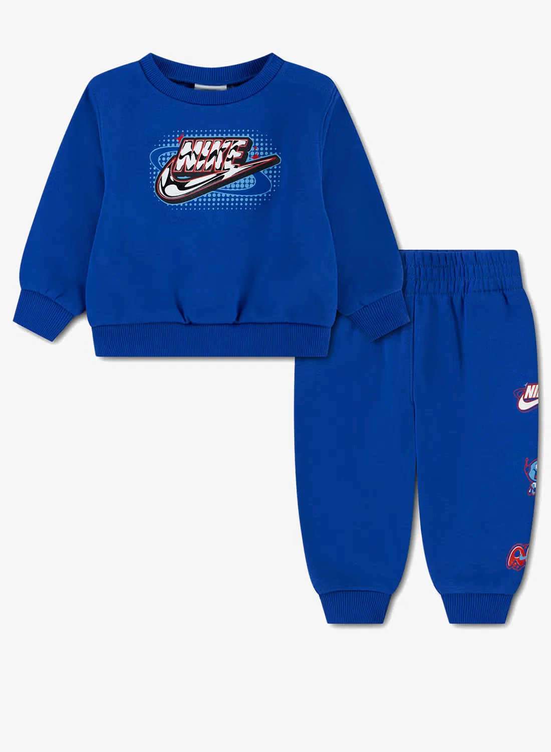 Комплект из флиса для малышей с логотипом Nike, синий
