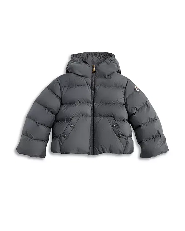 Детская куртка для мальчиков с капюшоном Xhante Puffer Jacket Moncler, темно-серый