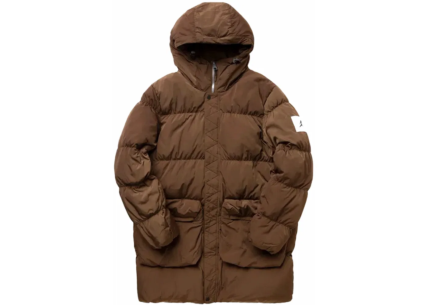 Мужская куртка-парка с принтом Jordan Essentials Statement Parka Jacket, Brown