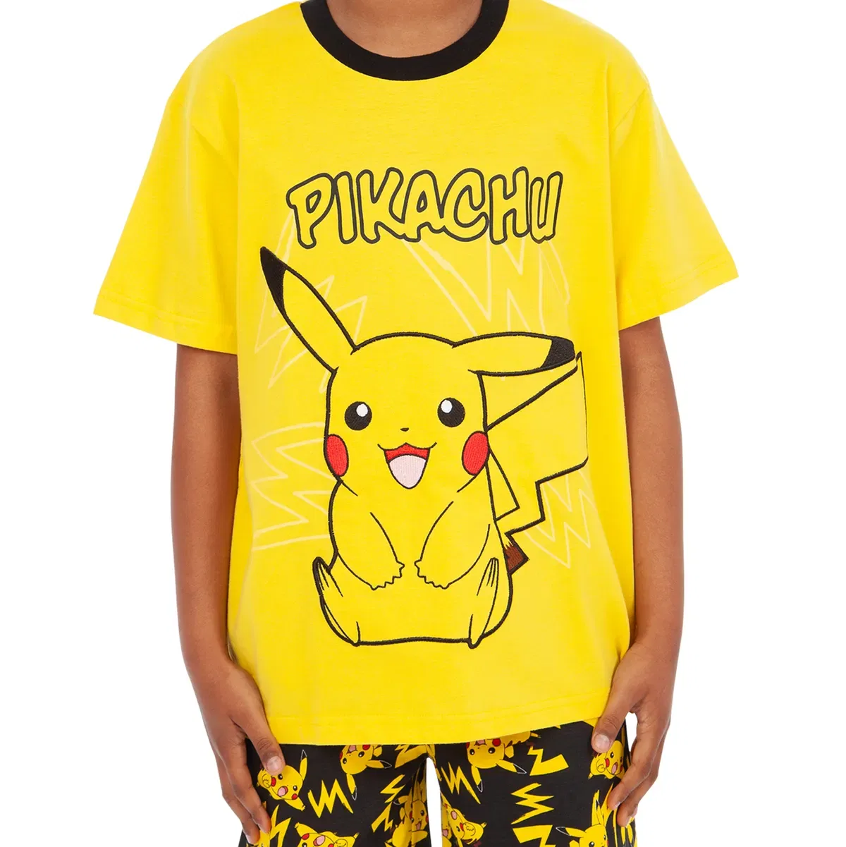 Пижама с коротким рукавом Pikachu Pokemon, Black — фото 3