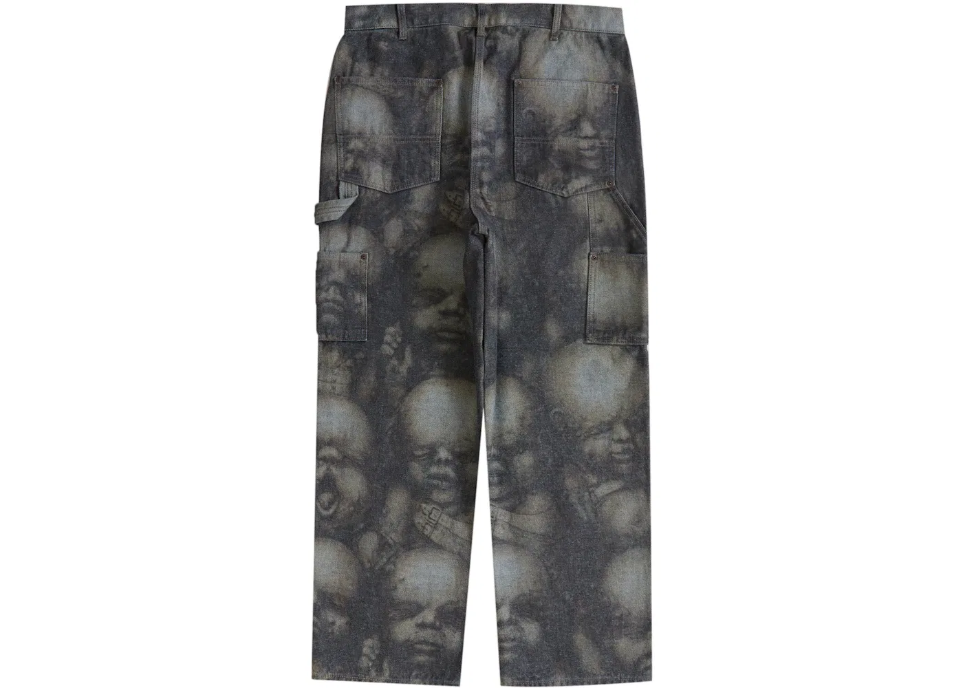 Мужские джинсы Supreme H.R. Giger Double Knee Jean, Reverse Indigo — фото 2